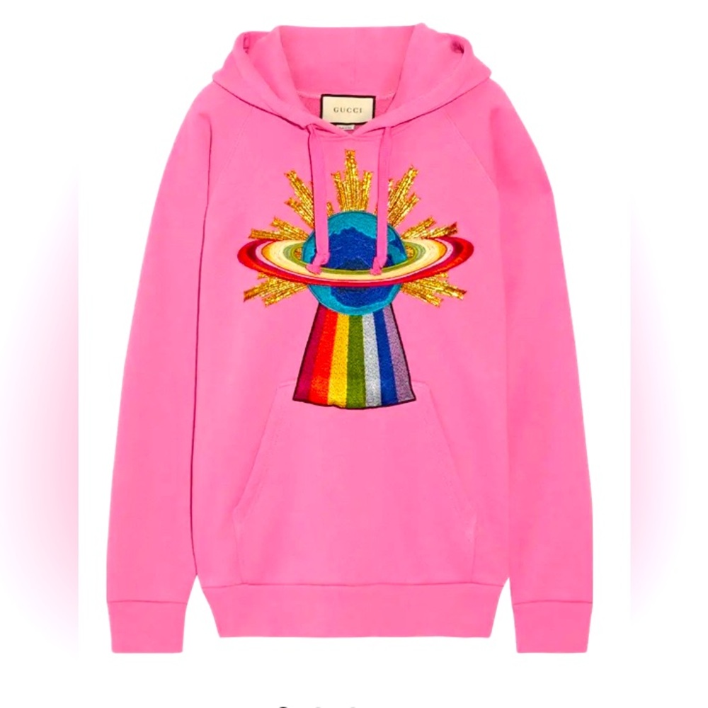 GUCCI UFO HOODIE 
EUC